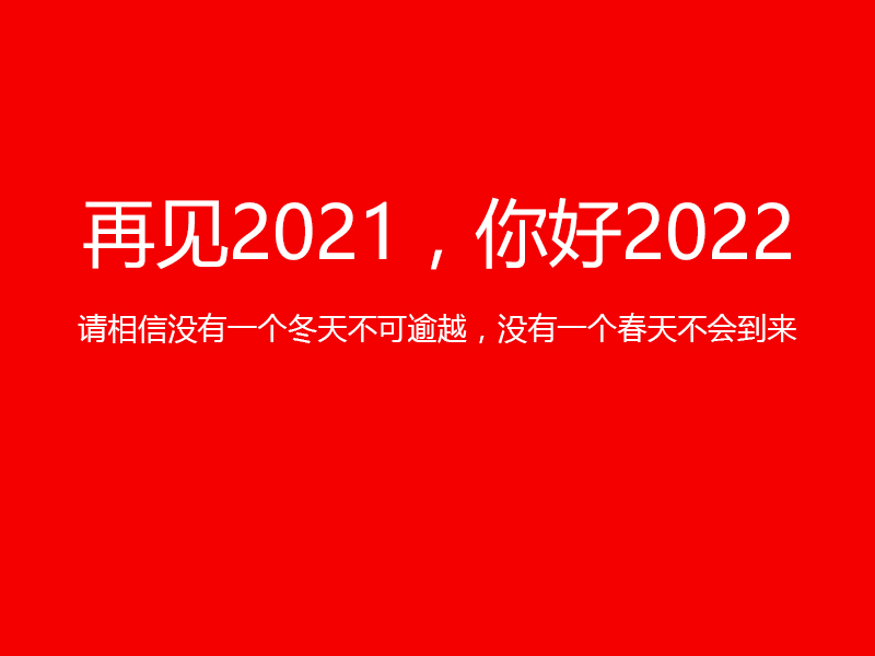 再見2021，你好2022，陜西鑫安安防祝您元旦快樂！